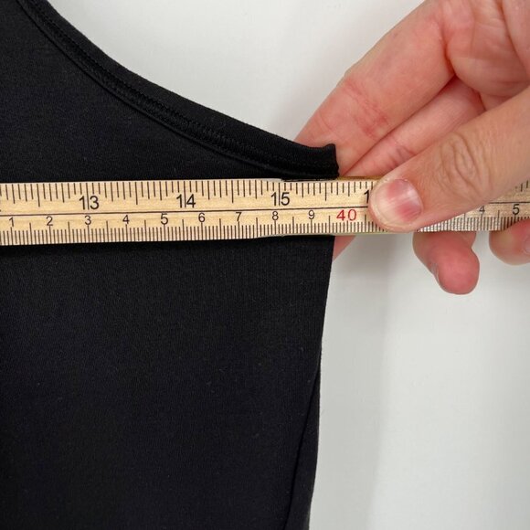 Athleta Womens Mesh Chi Tank Top Size XS Black Athletic Basic Workout Gym Wear - Picture 13 of 14